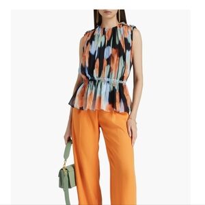 Express Multicolor Striped Sleeveless Blouse